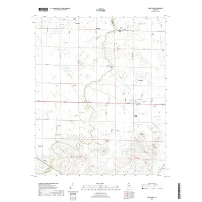 2018 Map of Town Creek, 2018 Print