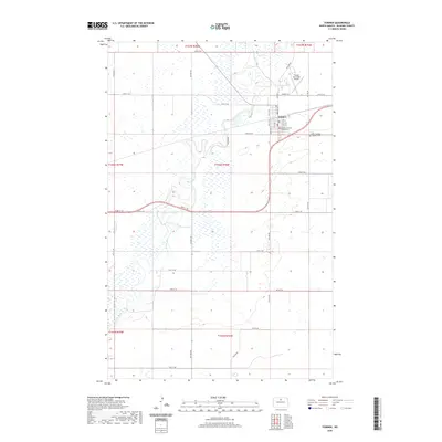 2020 Map of Towner, 2020 Print