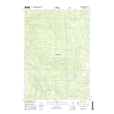 2017 Map of Townsend Lake, 2017 Print