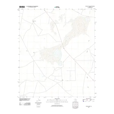2010 Map of Toyah Lake, 2010 Print