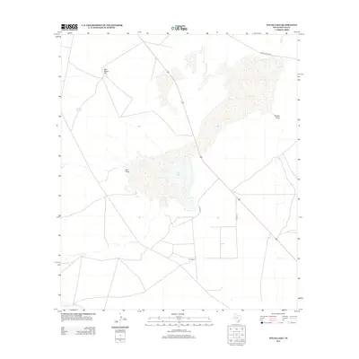 2013 Map of Toyah Lake, 2013 Print