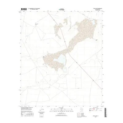 2016 Map of Toyah Lake, 2016 Print