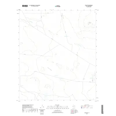 2019 Map of Toyah NW, 2019 Print
