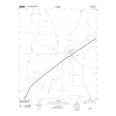 2010 Map of Toyah, 2010 Print