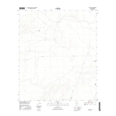 2016 Map of Toyah SW, 2016 Print