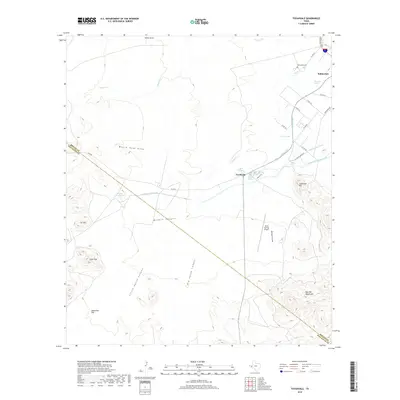 2019 Map of Toyahvale, 2019 Print