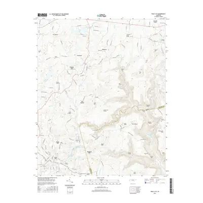 2016 Map of Tracy City, 2016 Print