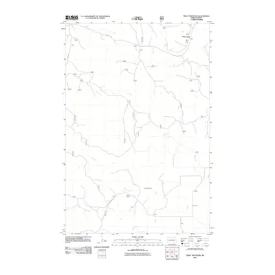 2011 Map of Tracy Mountain, 2011 Print