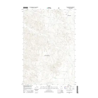 2014 Map of Tracy Mountain, 2014 Print