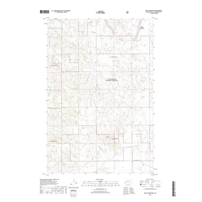 2018 Map of Tracy Mountain, 2018 Print