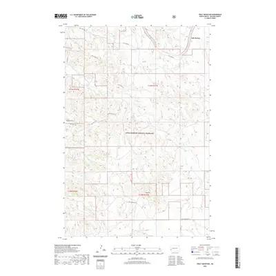 2020 Map of Tracy Mountain, 2020 Print
