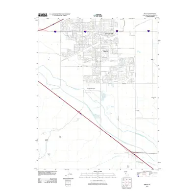 2012 Map of Tracy, 2012 Print