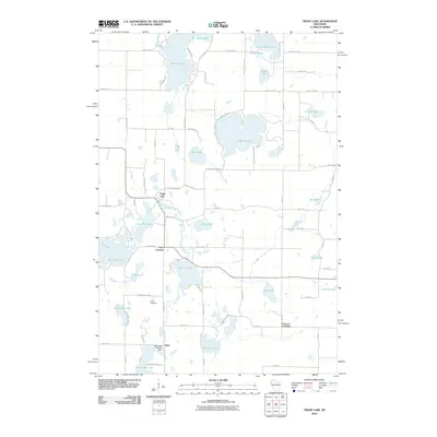 2010 Map of Trade Lake, 2010 Print