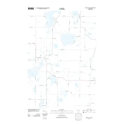 2013 Map of Trade Lake, 2013 Print