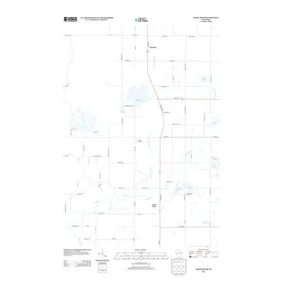 2013 Map of Trade River, 2013 Print