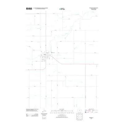 2013 Map of Traer, 2013 Print