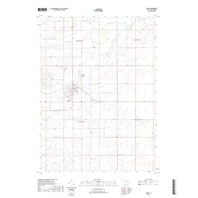 2018 Map of Traer, 2018 Print