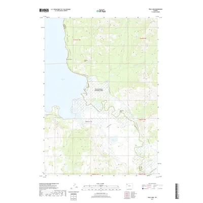 2017 Map of Trail Lake, 2017 Print