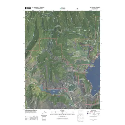 2013 Map of Trail Mountain, 2013 Print