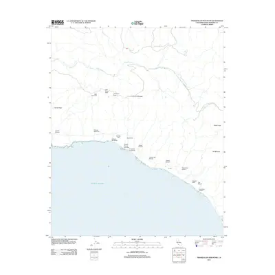 2012 Map of Tranquillon Mountain, 2012 Print
