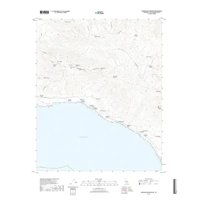 2018 Map of Tranquillon Mountain, 2018 Print