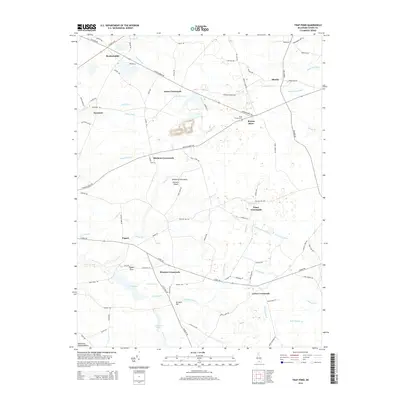 2014 Map of Trap Pond, 2014 Print
