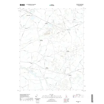 2019 Map of Trap Pond, 2019 Print