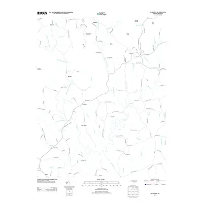 2013 Map of Traphill, 2013 Print