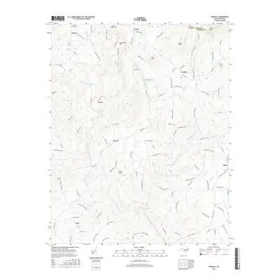 2016 Map of Traphill, 2016 Print