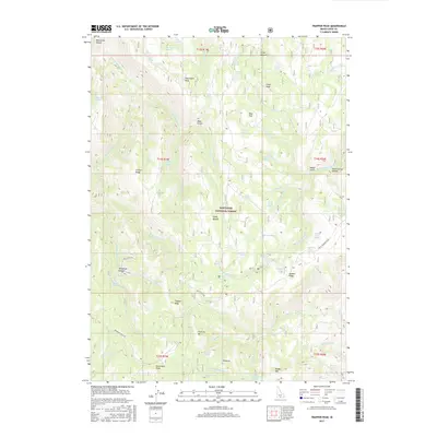 2017 Map of Trapper Peak, 2017 Print