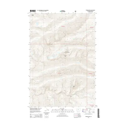 2014 Map of Trapper Peak, 2014 Print