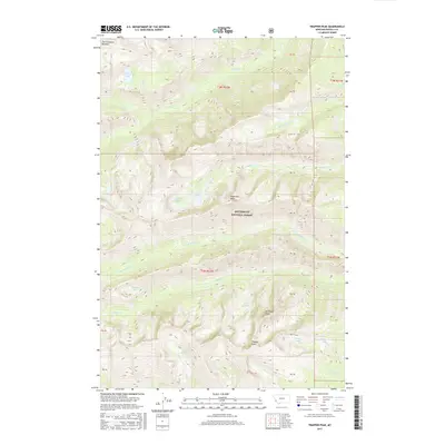 2017 Map of Trapper Peak, 2017 Print