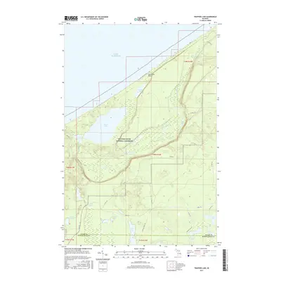 2017 Map of Trappers Lake, 2017 Print