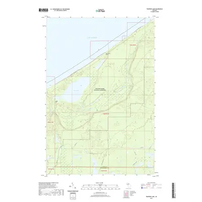 2019 Map of Trappers Lake, 2019 Print