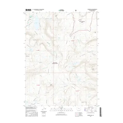 2016 Map of Trappers Lake, 2016 Print