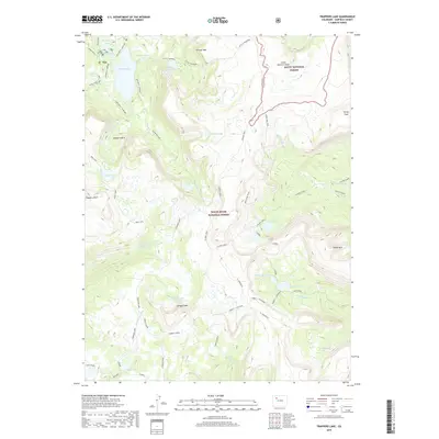 2019 Map of Trappers Lake, 2019 Print