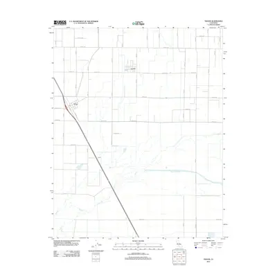 2012 Map of Traver, 2012 Print