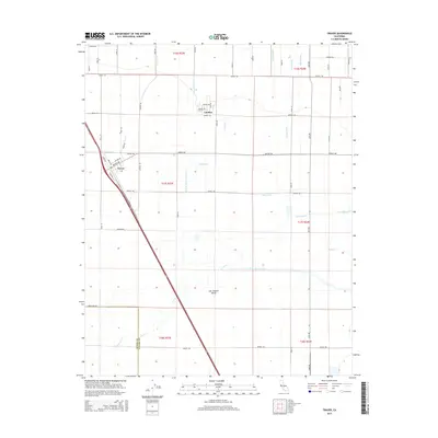 2015 Map of Traver, 2015 Print