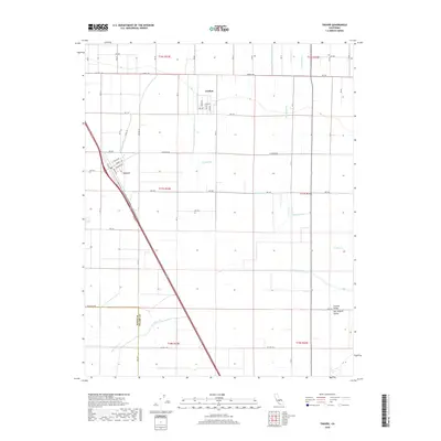 2018 Map of Traver, 2018 Print