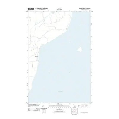 2011 Map of Traverse Island, 2011 Print