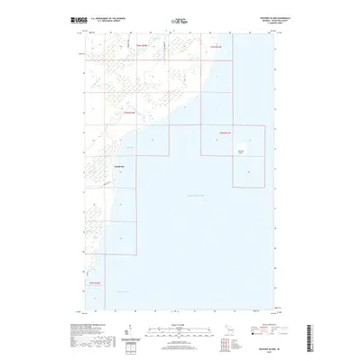 2019 Map of Traverse Island, 2019 Print
