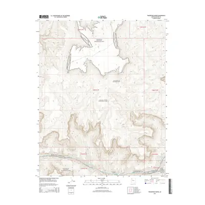 2014 Map of Travertine Rapids, 2014 Print