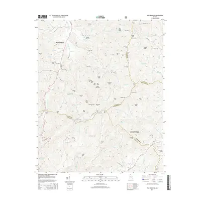 2014 Map of Tray Mountain, 2014 Print