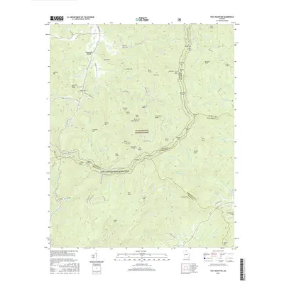 2017 Map of Tray Mountain, 2017 Print