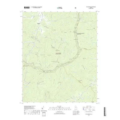 2020 Map of Tray Mountain, 2020 Print