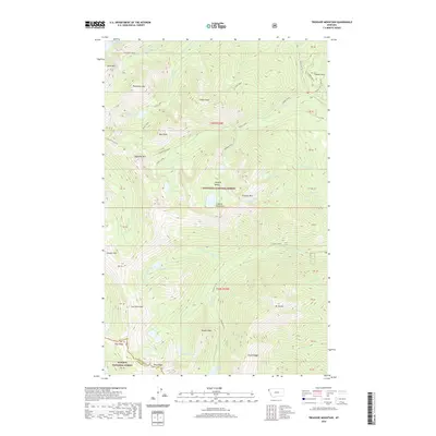 2020 Map of Treasure Mountain, 2020 Print