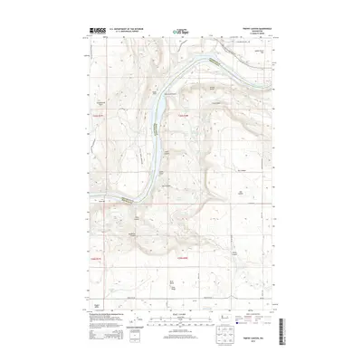 2014 Map of Trefry Canyon, 2014 Print