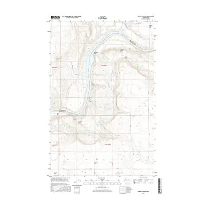 2017 Map of Trefry Canyon, 2017 Print