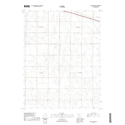 2018 Map of Trego Center NE, 2018 Print