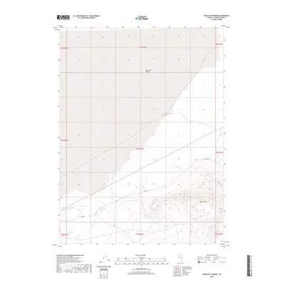 2018 Map of Trego Hot Springs, 2018 Print